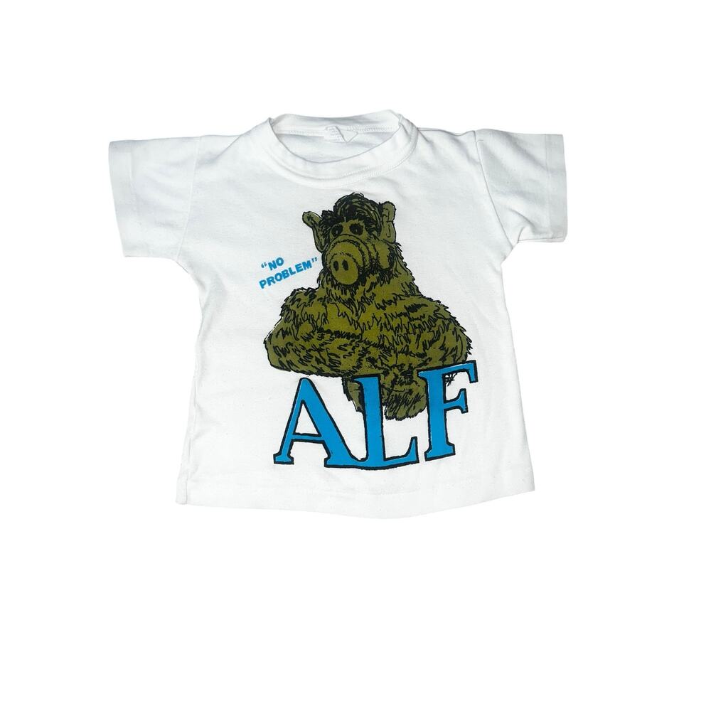 Vintage 80s  Alf cartoon  "No problem " graphic T-Shirt Single Stitch youth